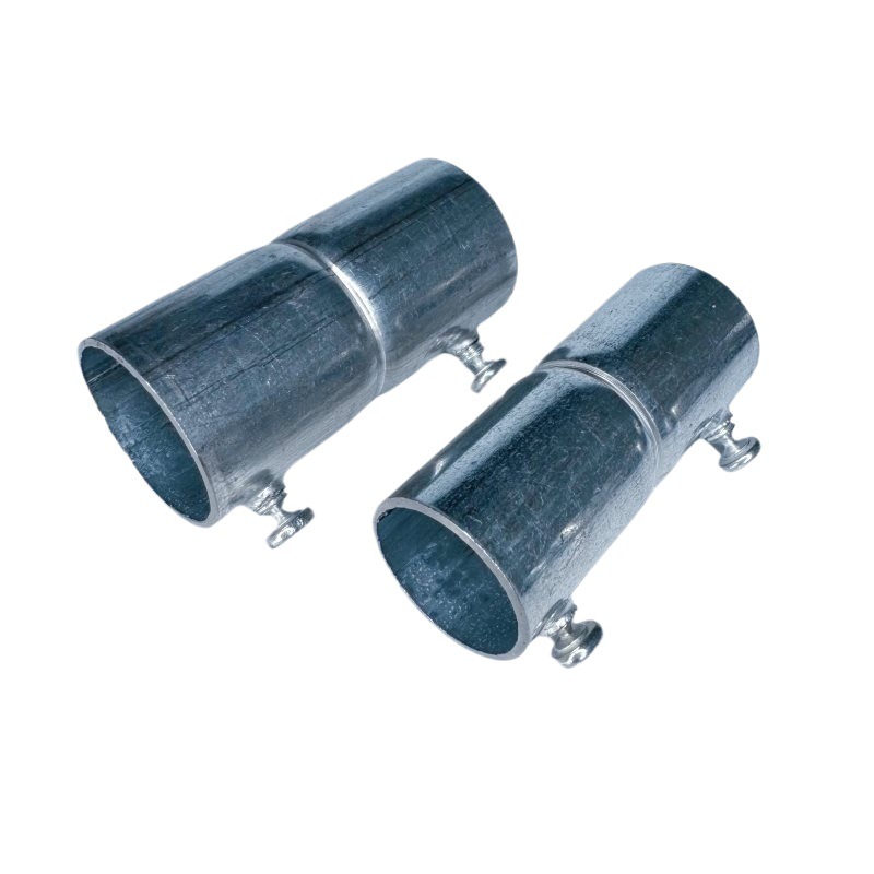 Junta de tubería de acero galvanizado directo de tubo KBG, conexión de haz directo, junta de tubería de acero a tope de tubo JDG, accesorios de alargamiento y engrosamiento