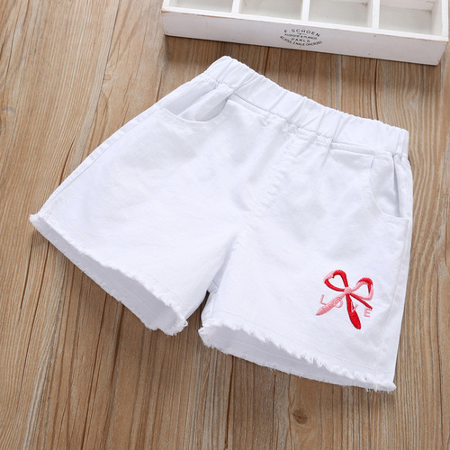 Girls' denim shorts children's summer pants short pants for kids