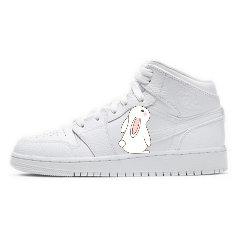 조 1 미드탑 화이트 554725-130