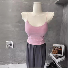 Premium hen-style detachable bra cups! Hong Kong-style tight strapless camisole for women to wear as an outer layer, can be layered under clothing as a base layer in 2022.