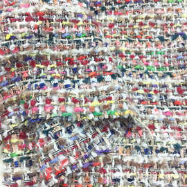 糖果色小香风毛呢面料 现货 秋冬帽子手套毛纺布料 批发