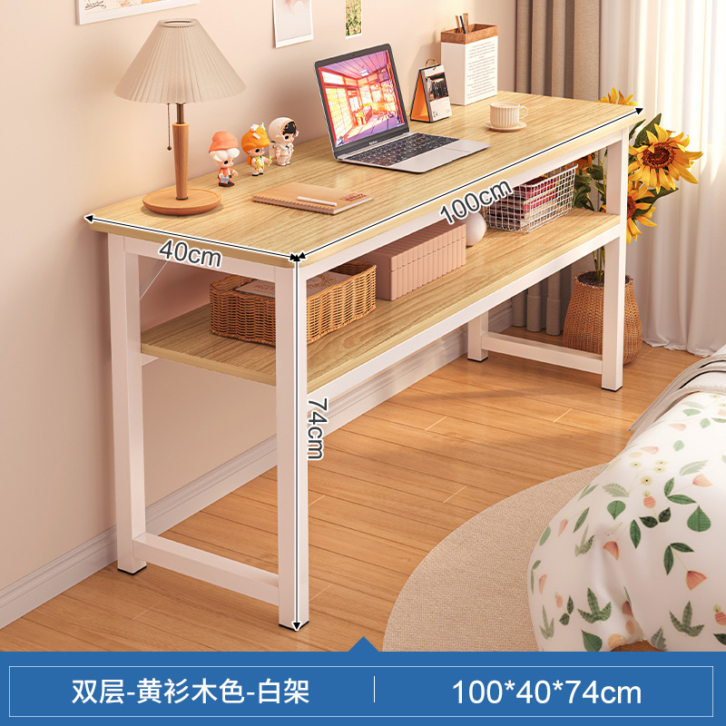 Mesa para habitación, dormitorio, escritorio de estudio, uso doméstico, mesa larga para niñas, casa de alquiler, escritorio de trabajo montado en la pared, escritorio de computadora para balcón estrecho.