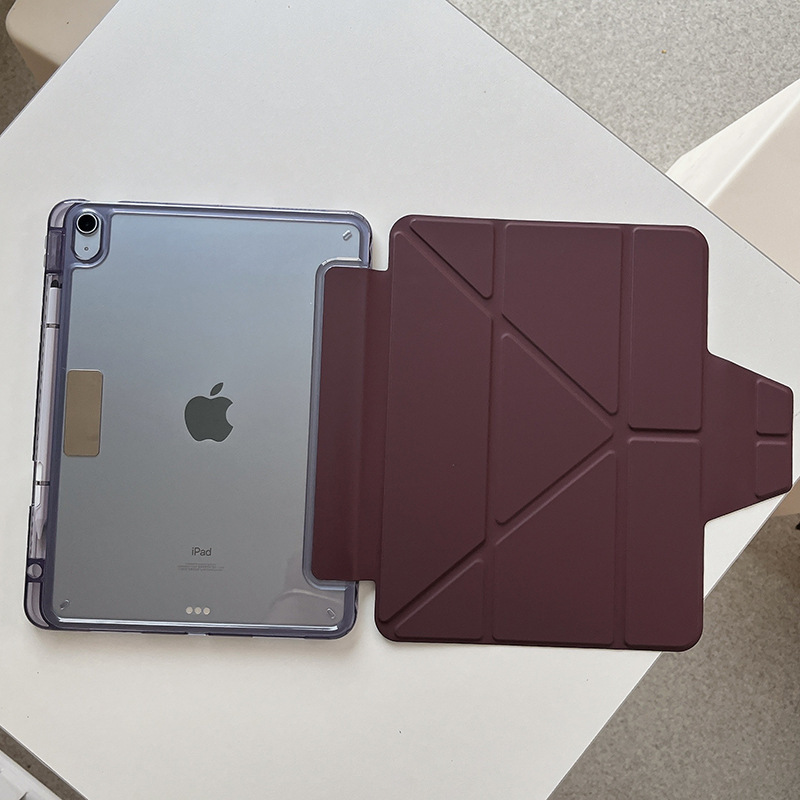 2025 ipad11 保護ケース air11 アクリル薄型 Y 折りペンスロット付き mini7 エアバッグ落下防止ケース|undefined