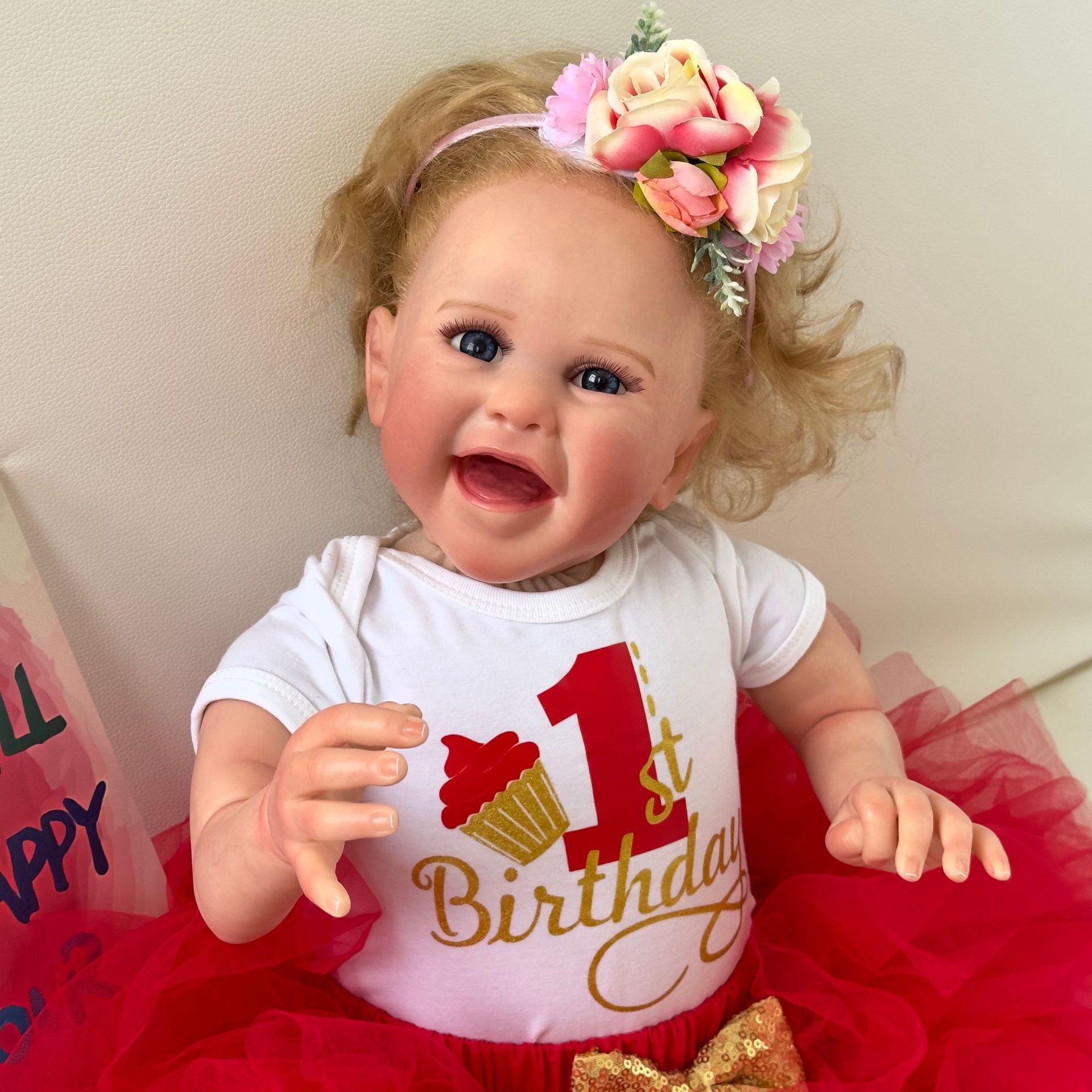 60cm simulación niña muñeca exquisito pintado 3D piel suministro transfronterizo