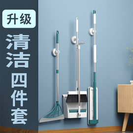 扫把套装免手洗平板拖把三件套一拖净吸水拖地布可干湿两用质量好