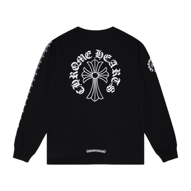 Dujia バージョン 24SS 新 CH クロス馬蹄サンスクリットプリント長袖男性と女性のクロスボーダー卸売|undefined