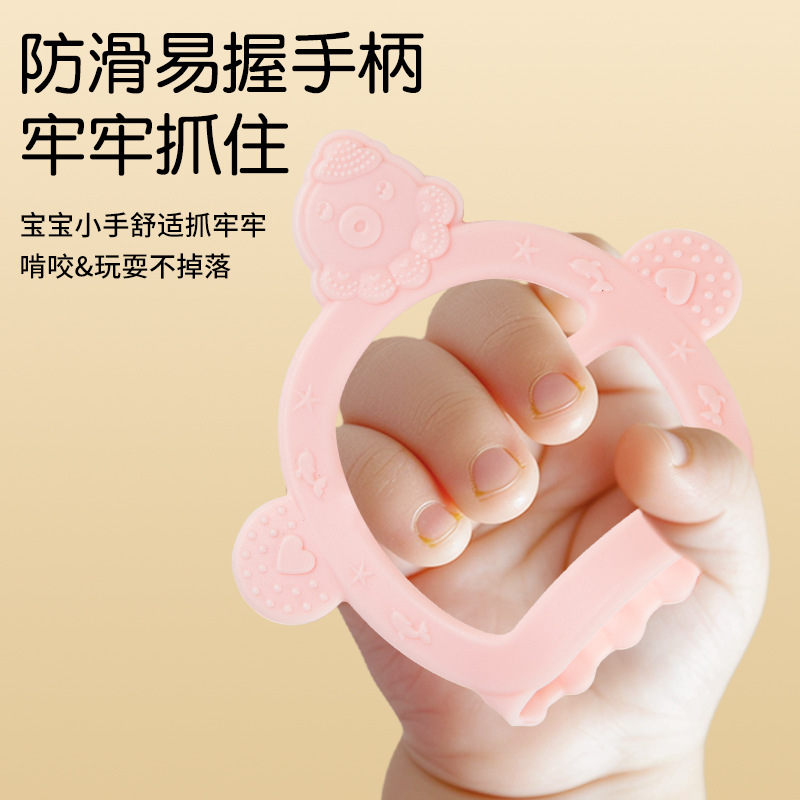 Fábrica directa de dientes de grado alimenticio para bebés, pulsera de mordedura, juguetes de mordedura para bebés, dientes molares, artefactos mágicos, pegamento de goma de diente