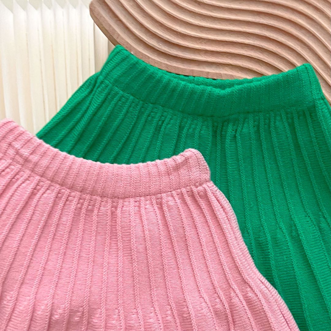 JINYONG Kinderrock Jacquardpullover Zweiteiliges Set Mädchen Süßer Strickmantel Modisches Mädchen_voghion.com