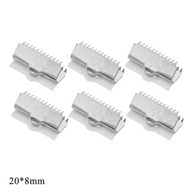 Acero inoxidable rizado grano hebilla punta hebilla acero titanio DIY joyería pulsera clip collar pulsera conector accesorios al por mayor