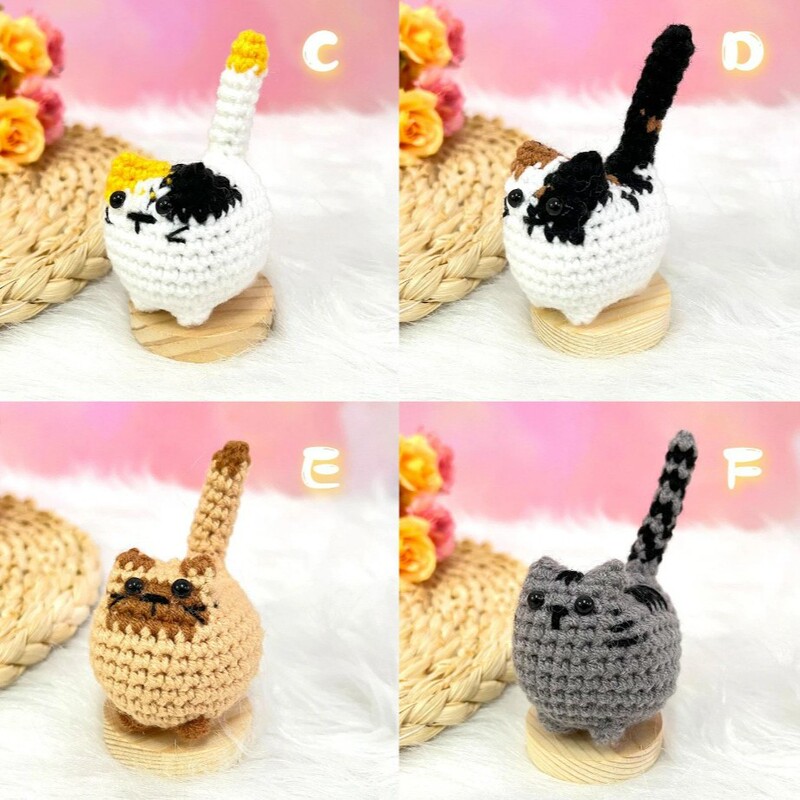 クロスボーダー新品Handmade Mini Crochet Cute Kittenミニかぎ針かわいい子猫|undefined
