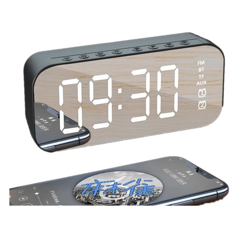 Multifuncional reloj Bluetooth altavoz portátil ordenador pequeño altavoz Bluetooth subwoofer despertador Bluetooth audio al por mayor