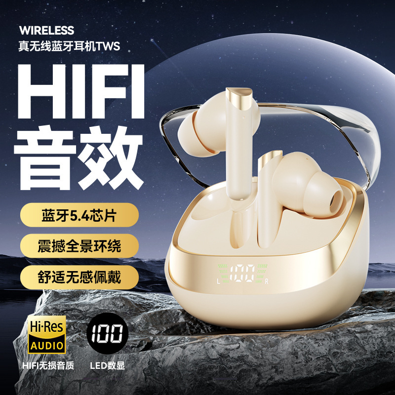 新しい Bluetooth ヘッドセット スペース カプセル 100 同じスタイルのインイヤー超長バッテリー寿命非落下真のワイヤレス Bluetooth ヘッドセット|undefined