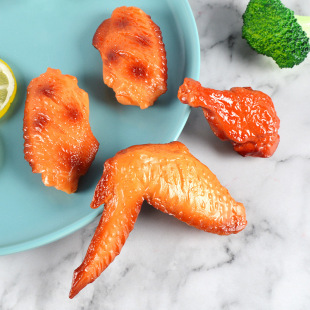 Factory spot wholesale simulation chicken legs Orleans chicken wings fried chicken food web red model toy shooting props