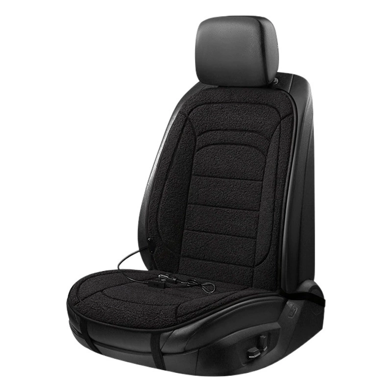 Автомобильная подушка с подогревом сиденья зимняя автомобильная подушка сиденья 12V автомобильное сиденье электрическое тепло плюшевое двухсиденье трансграничный экспорт внешней торговли