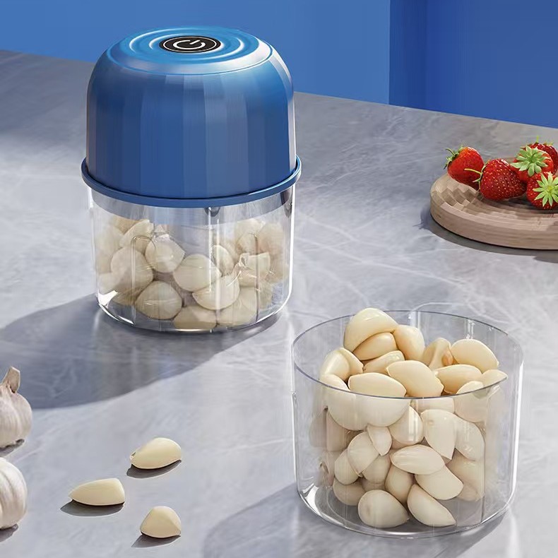 Electric Garlic Grinder Rechargeable Garlic Masher Household Garlic Masher Small Food Supplement Cooking Machine Garlic Puller