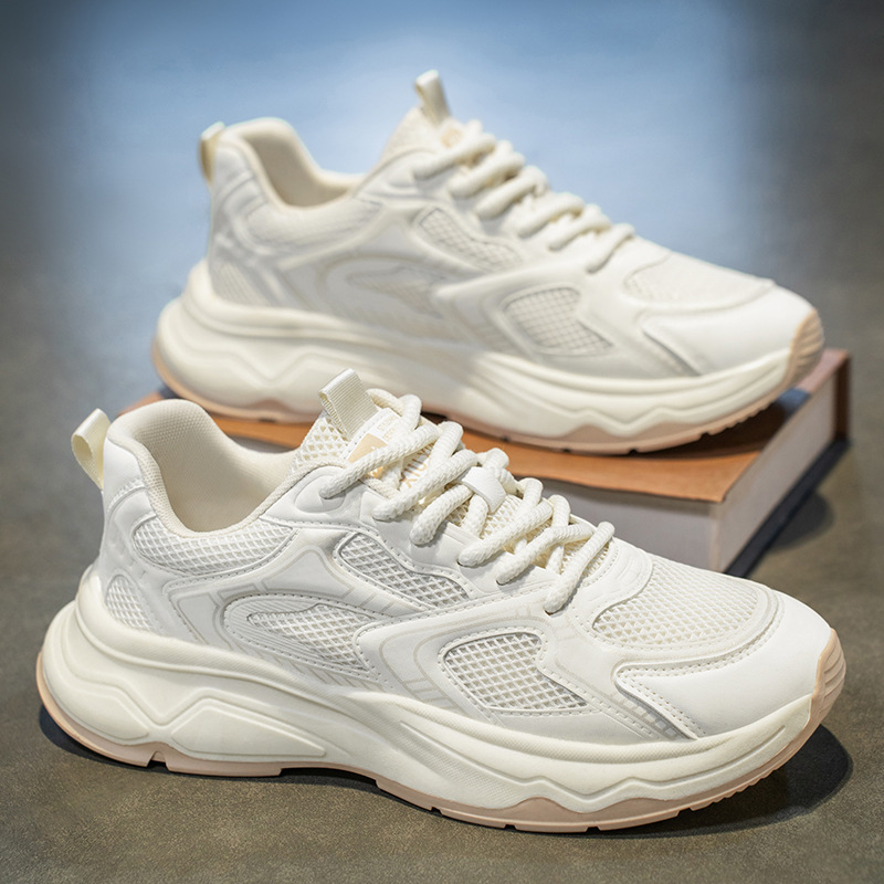 Zapatos para Hombre, Invierno 2025, Nuevos Zapatos Deportivos Transpirables de Malla, Ligeros, para Correr, Casuales, de Viaje, Estilo Papá