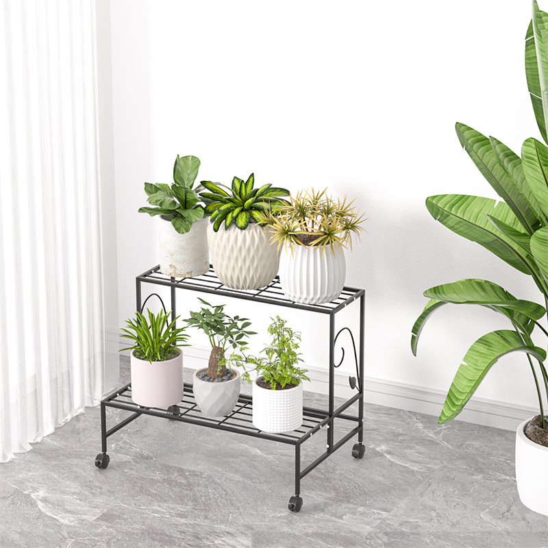 多層鉄段付きフラワーラック収納ラックバルコニーリビングルーム屋内床置き新しい多肉植物植木鉢フラワーラック