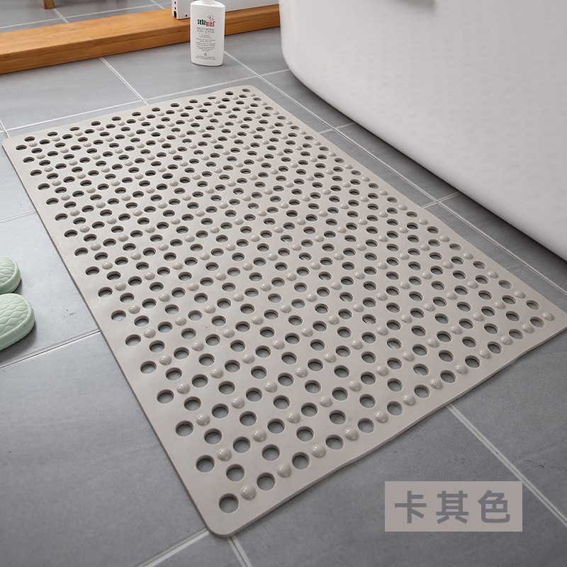 長方形の浴室の環境保護のマットの家庭用シャワー室の入浴防止の滑り止めのマットの吸盤の大きい穴のマッサージのマット|undefined
