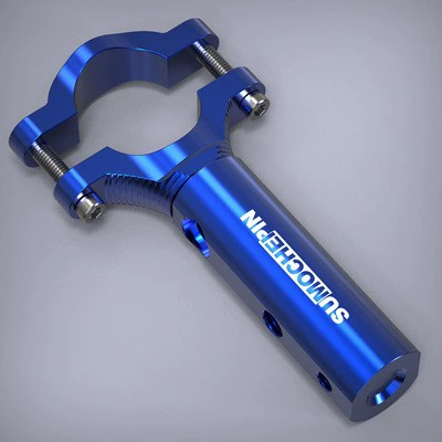 Motorcycle rearview mirror seat multifunctional extension bracket handle crossbar electric car modified spotlight accessories aluminum alloy (Digər kuzov və aksesuarlar) - blue