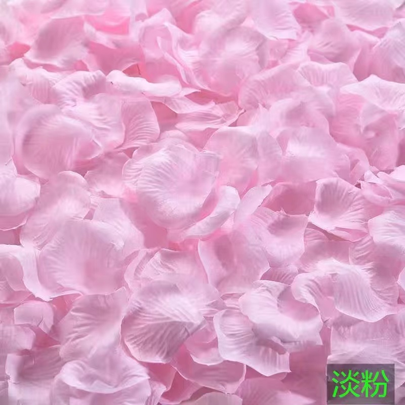 模擬バラの偽の花びら、結婚式の告白、手振り花、バレンタインデーのプロポーズ、花びらの雨、結婚式の部屋の舞台布|undefined