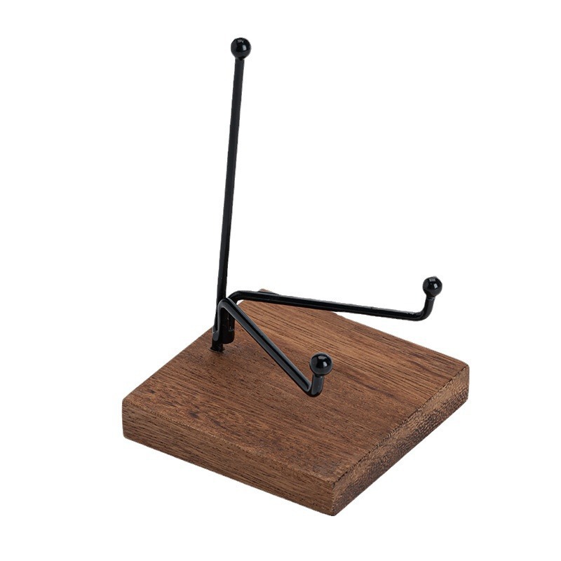 Tableta de té de madera sólida Pu 'er Tableta de té blanco Tableta de exhibición de base multifuncional Teléfono móvil Jade decoración de base