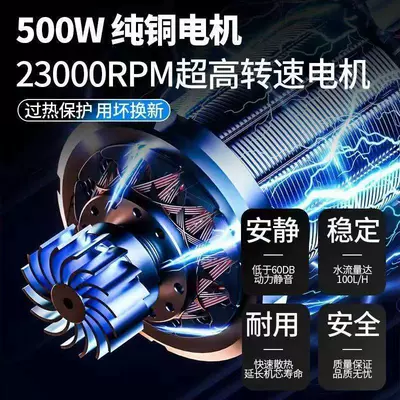 High pressure car wash water gun: Car Washing Gun Household Wireless Car