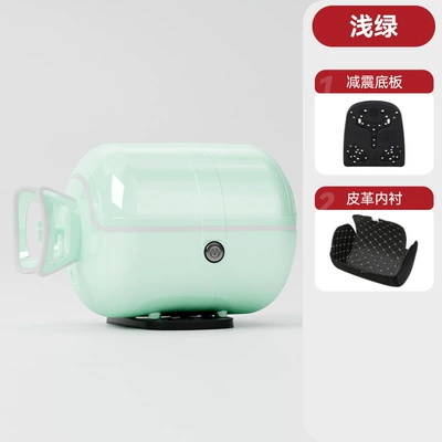New Motorcycle Tail Box, Motorcycle trunk - green-white-circle-with-white-edges-customized-and-shipped-within-48-hours