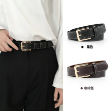 ins英伦风中性黑色女士皮带学生百搭装饰牛仔裤腰带女款休闲裤带