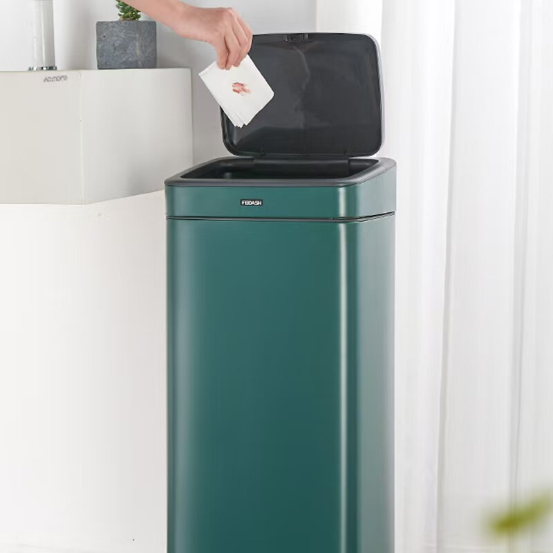 Large Capacity Press-Type Trash Can with Dual Compartments for Outdoor and Household Use, Suitable for Sorting, No Need to Bend Over, Hygienic Storage Bin Large Capacity Press-Type Trash Can with Dual Compartments for Outdoor and Household Use, Suitable for Sorting, No Need to Bend Over, Hygienic Storage Bin
