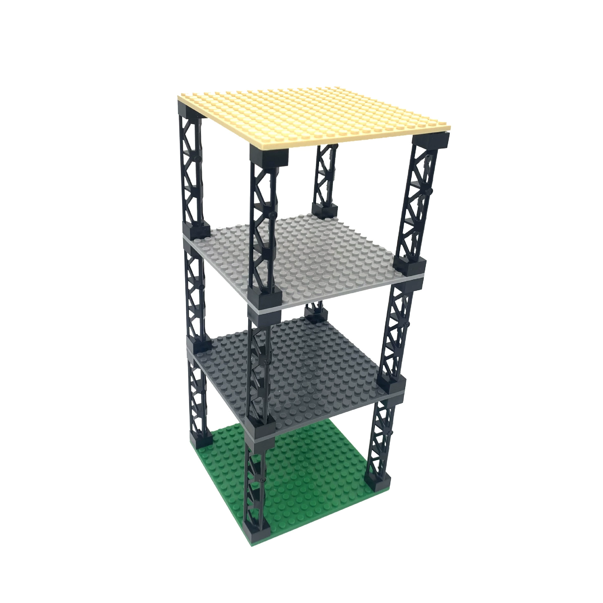 Lego, двухсторонняя базовая пластина, мелкие элементы, 12.8×12.8 см