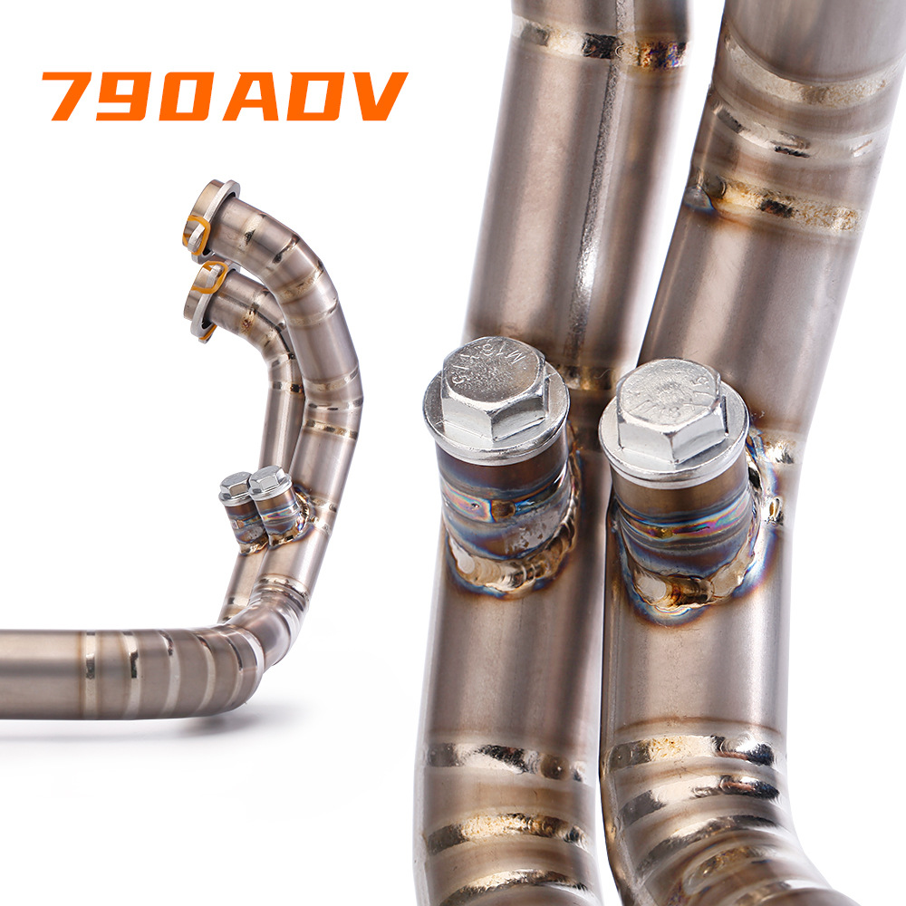 DUKE790 tubo de escape delantero modificado duke790 ADV aleación de titanio sección delantera 18-22 años