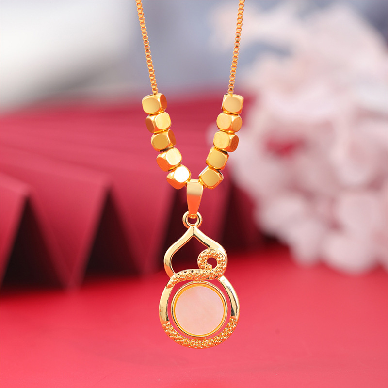 INS nueva aleación de cobre collar de las mujeres ZIRCON gato dulce baile moda todo partido imitación oro joyería suministro de la fábrica