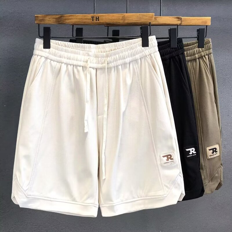 Japanese Style Retro Summer Thin Sports Shorts Men's American Style Trendy Loose Casual Teenager's Split Five-point Pants