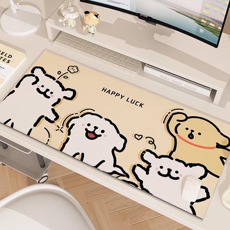漫画の子犬のコンピュータのテーブルのパッドのマウスのパッドの超大きい番号の専用のデスクのパッドの女子学生の事務のテーブルクロスのキーボードのパッドの卸売り|undefined