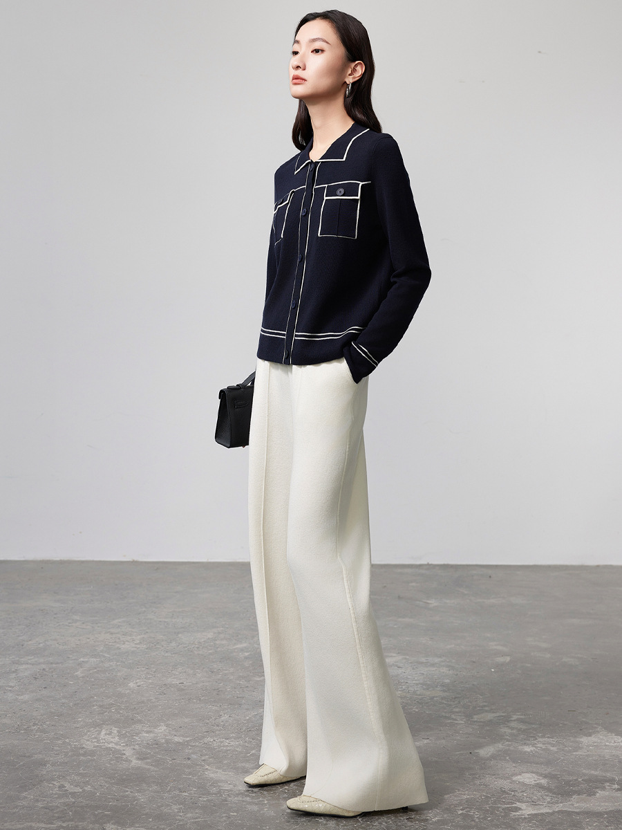 Woolen retro cardigan
