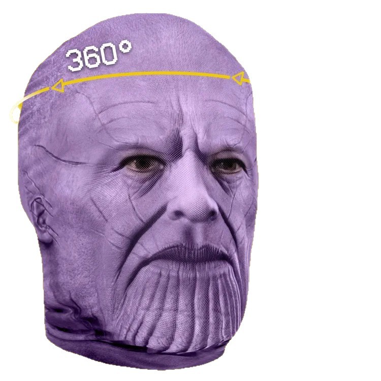 Máscara Facial Completa 360 de Malla Transpirable para Cosplay