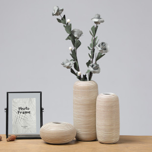 Ins Simple Resin Flower Vase Flower Insert Dried Flower Decoration Cross-border Decoration for Living Room and Bedroom in Homestay