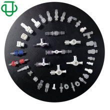 集优卫生级品质塑料内外丝鲁尔公母接头二通三通考克阀分流阀