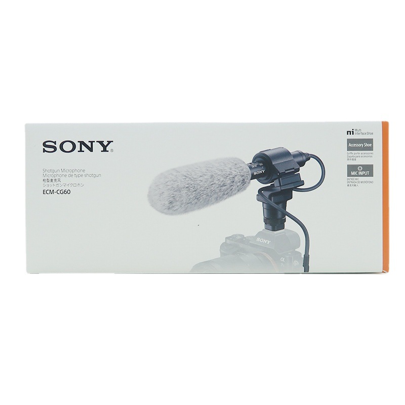 索尼 SONY ECM-CG60 枪型麦克风 机顶麦 适用于A7S3 AX60 AX700等