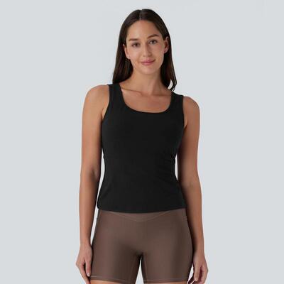 E 715 Cross border fast selling pass Neck Backs Crossover Yoga Tank Top