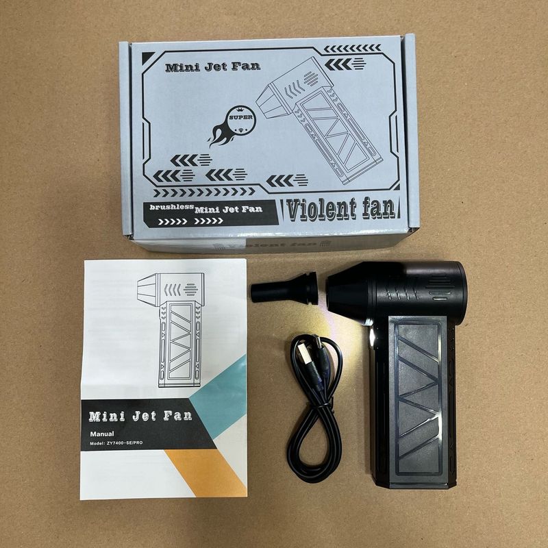 国境を越えた暴力ファン Amazon 人気の送風機 ポータブル ターボファン ヘアドライヤー ハンドヘルドファン エアダスター|undefined