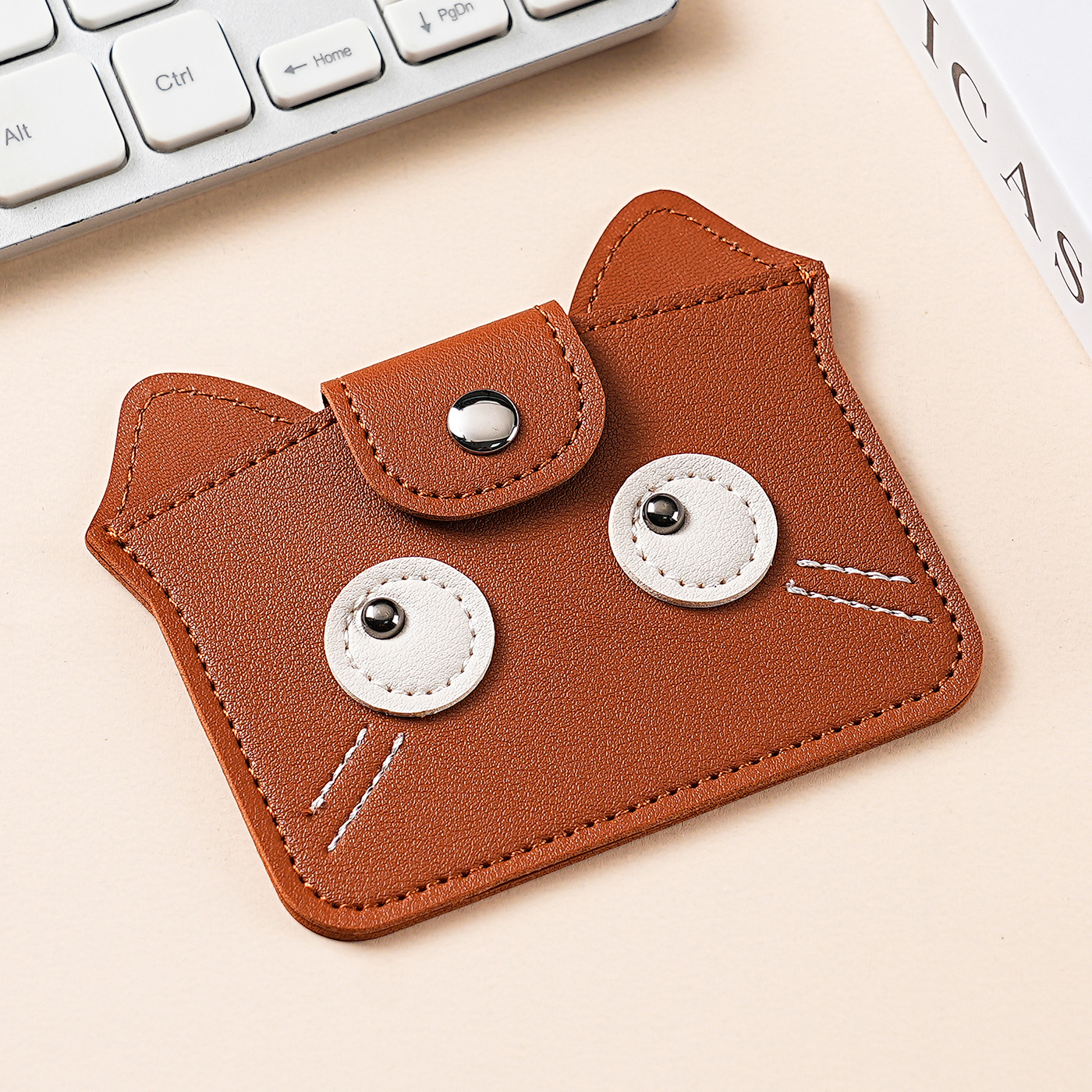 Monedero creativo para damas simples transfronterizas Mini tarjeta de dibujos animados para mujer PU lindo bolso de almacenamiento