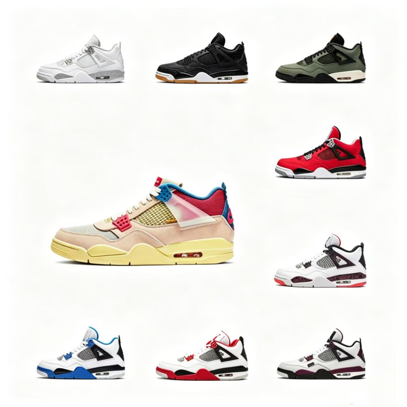 Cross-border Putian European Station Jordan 4 basketball shoes, sports shoes for couples, casual, versatile, practical, wear-resistant, men's and women's sports running shoes Cross-border Putian European Station Jordan 4 basketball shoes, sports shoes for couples, casual, versatile, practical, wear-resistant, men's and women's sports running shoes
