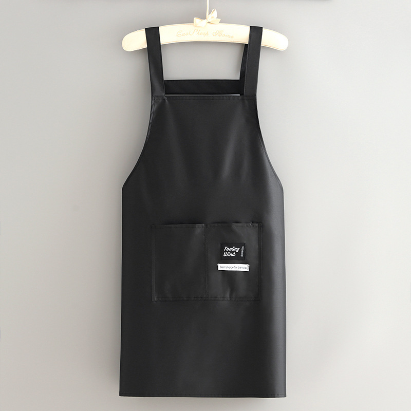 新型ファッションかわいい防水エプロン家庭用キッチン料理ウエスト花屋飲食専用作業服印字|undefined