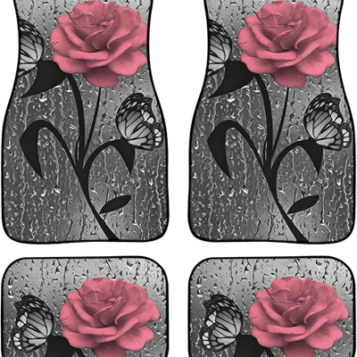 Avtomobil döşəmə paspasları – easy to clean Crystal - car-floor-mat-24-354548-68cm-two-pairs-total-four-pieces