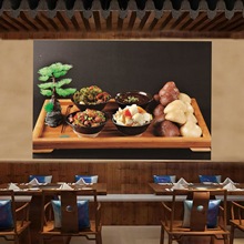 30019特色菜传统美食地方特色小吃餐饮菜肴插画海报设计素材贴画
