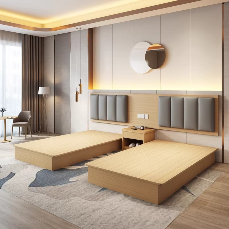 Yunnan Kunming Hotel Special Bed Hotel Suite Furniture Standard Room Full Set Single Apartment Rental Room B&B Guest Room