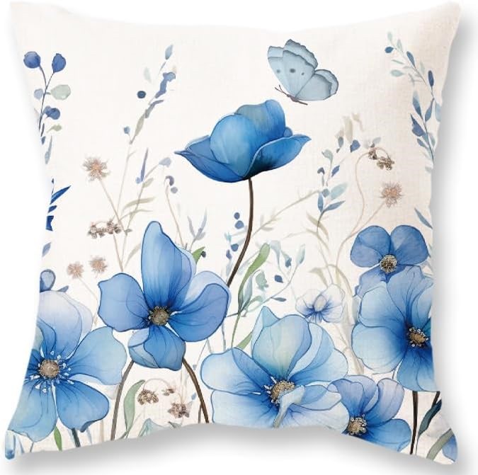 2023 transfronterizos flores de verano almohada de abrazo Amazon lino letras impresión cojín de dormitorio