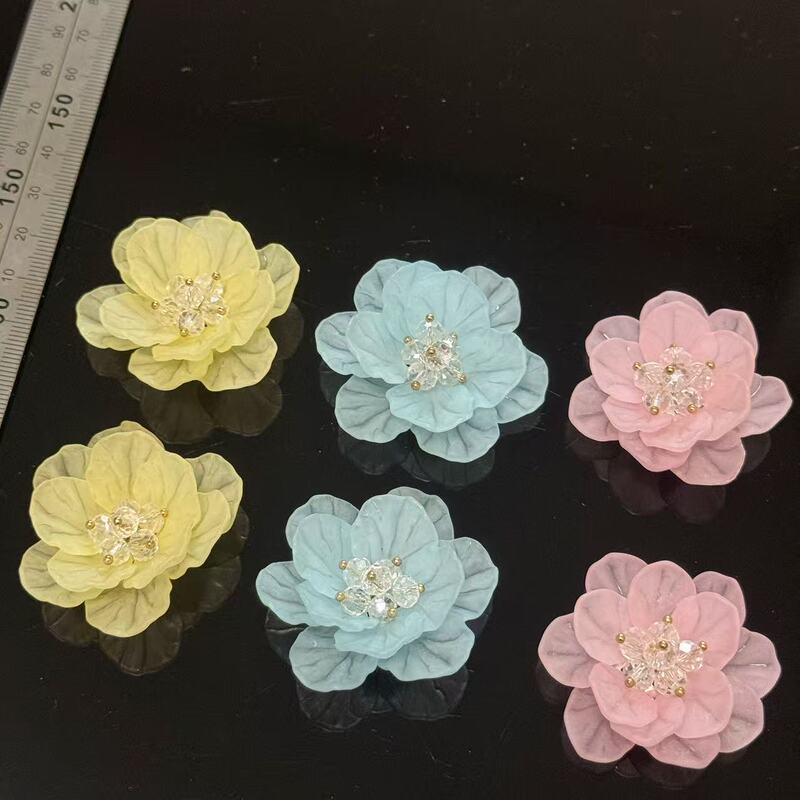 Spring and Summer Handmade Frosted Macaron-Colored Shell Flower DIY Brooch, Hair Flower, Sandal Shoe Flower Accessories, Materials, and Decorations Spring and Summer Handmade Frosted Macaron-Colored Shell Flower DIY Brooch, Hair Flower, Sandal Shoe Flower Accessories, Materials, and Decorations