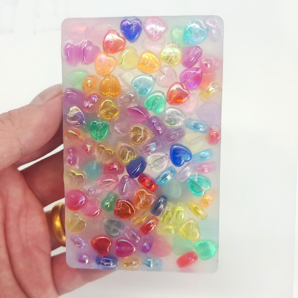 Rectangular color heart 6*9.76CM